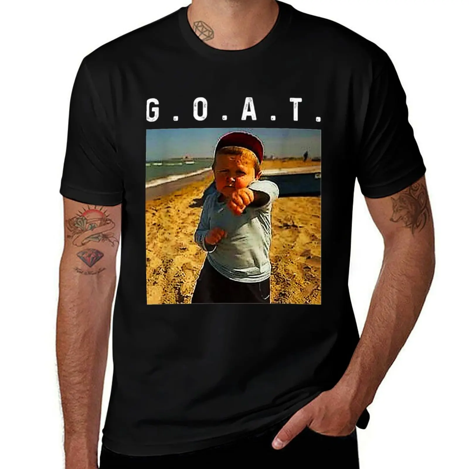 

Goat Mma Hasbulla Fighting Meme T-Shirt printed t shirts for man t shirts for man cotton funny T-Shirt