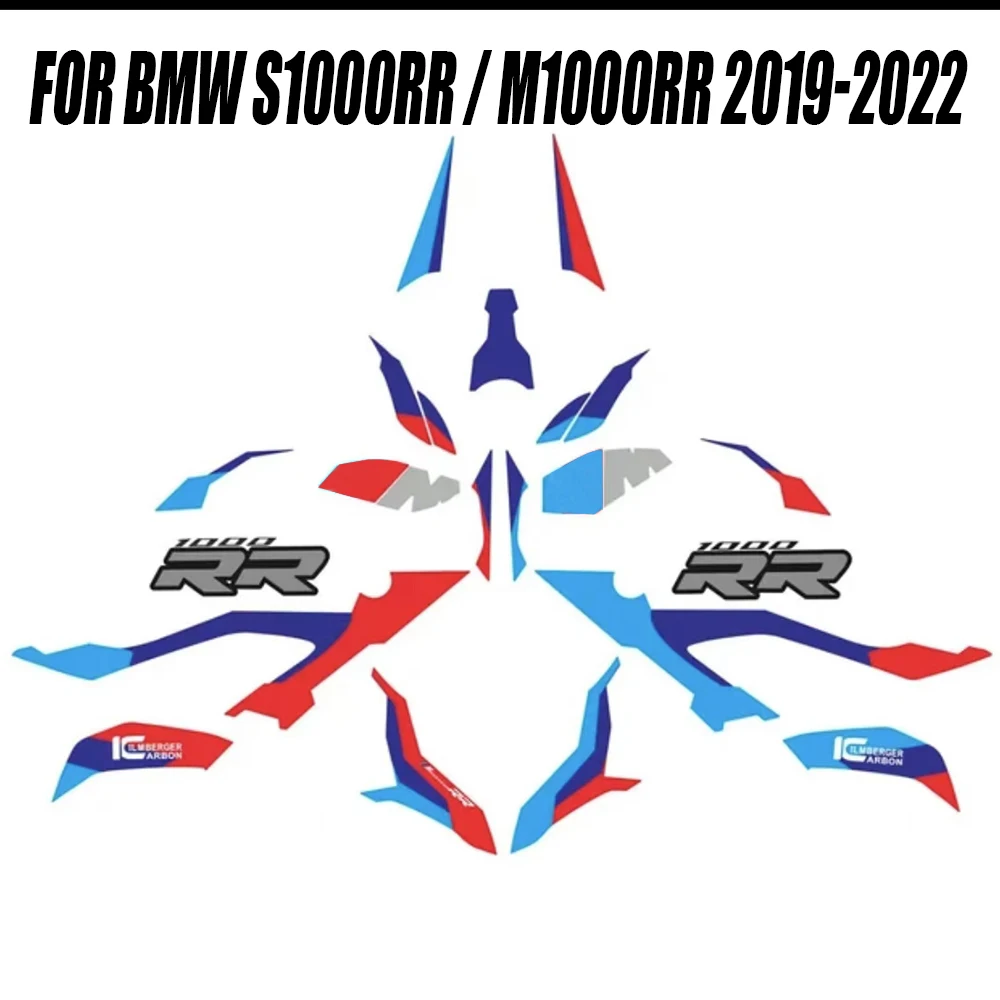 For BMW S1000RR M1000RR 2019 2020 2021 2022  Motorcycle Mticker Set S1000RR M1000RR Full Body Sticker