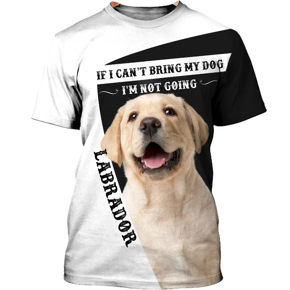 If I Cant Bring My Dog Im Not Going Labrador Retriever T-Shirts 3D All Over Printed T Shirts Funny Dog T Shirts Unisex Tee Tops