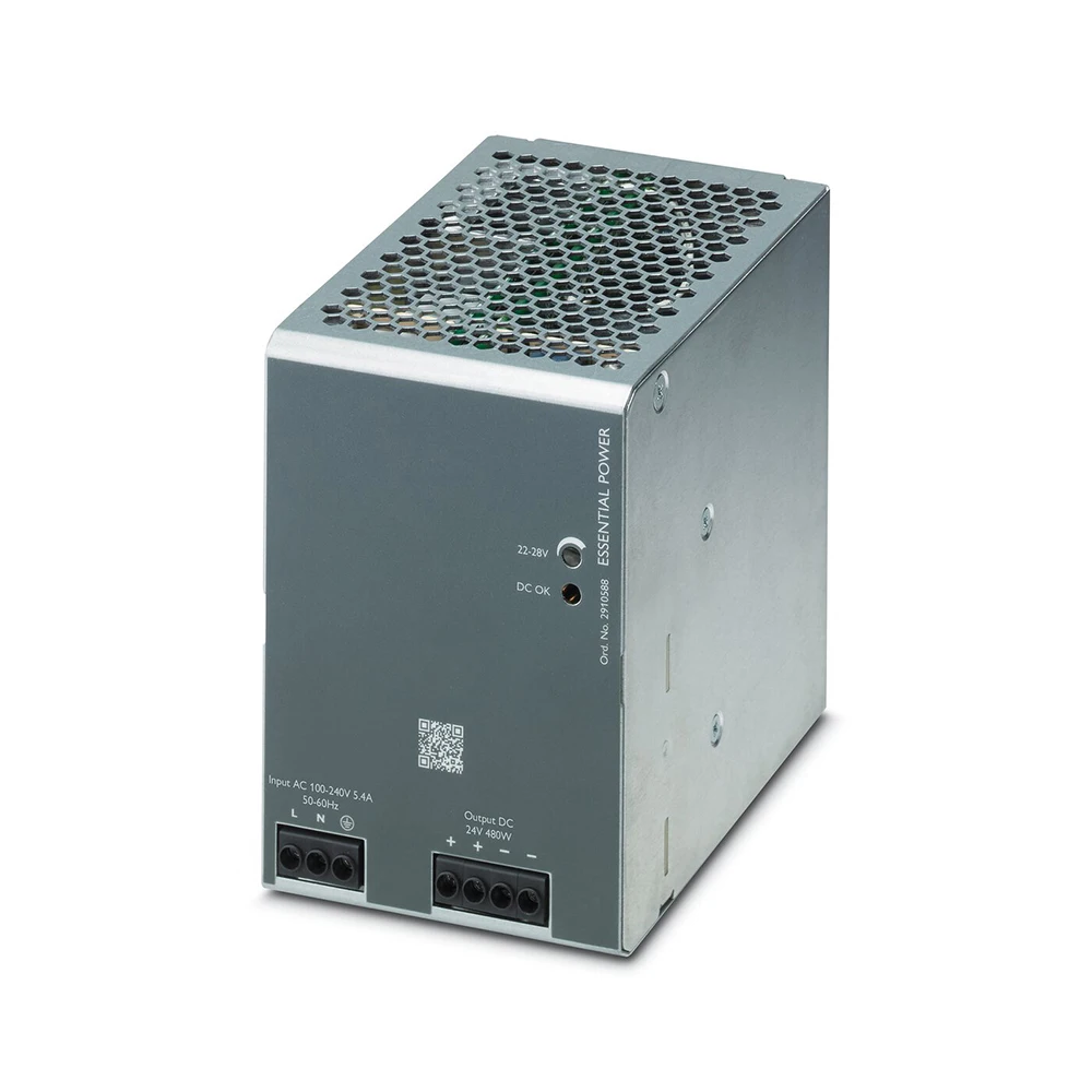 

2910588 Для блока питания Phoenix ESSENTIAL-PS/1AC/24DC/480 Вт/EE