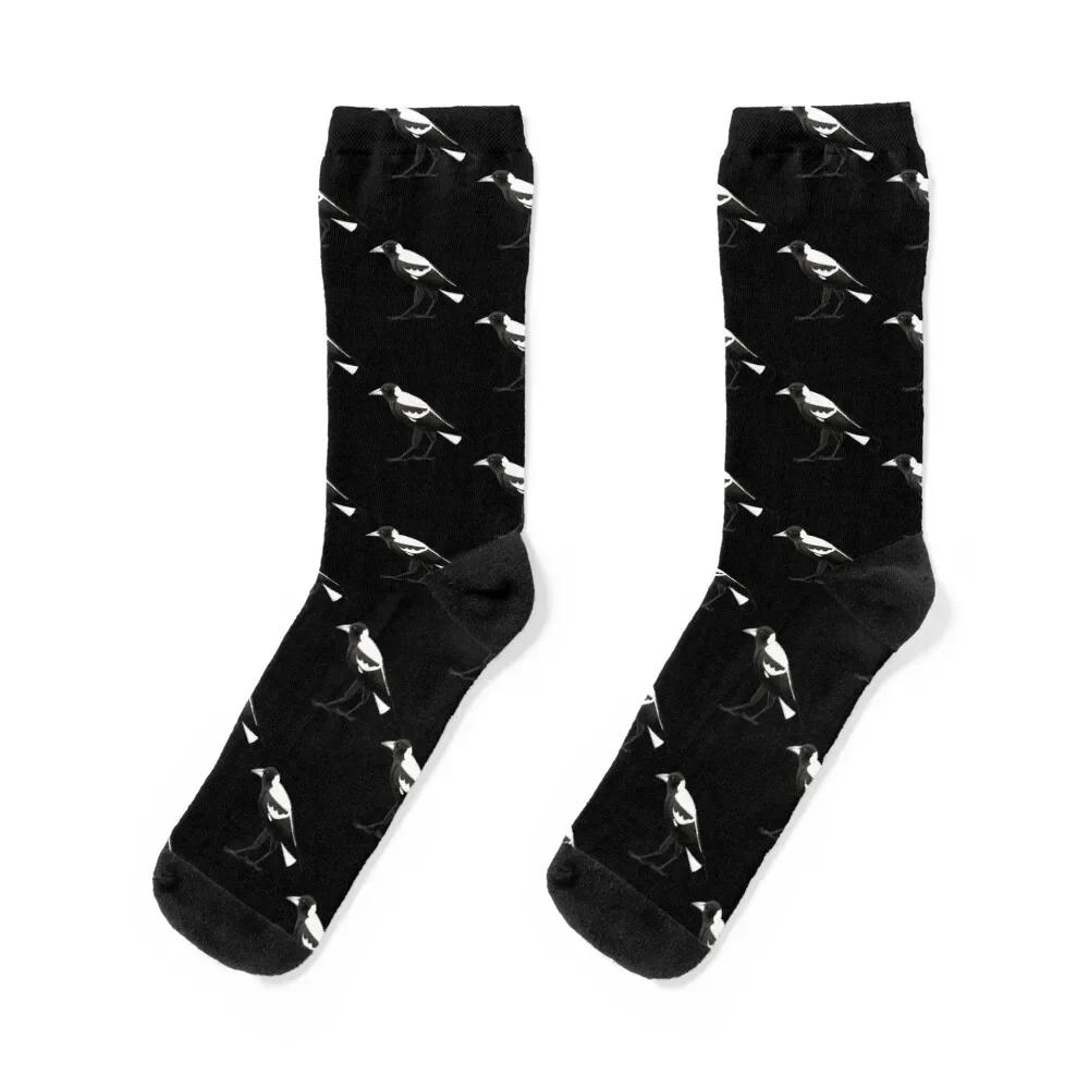 

Australian Magpie Essential Socks Antiskid soccer custom sports Socks Women Men's