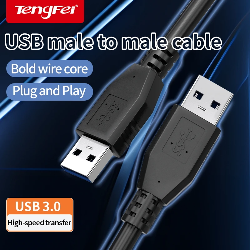 USB 3.0 cable Super Speed USB 3.0 A Male to Male USB Extension Cable for Radiator Hard Disk USB 3.0 Data Cable Extender 0.3m -5m