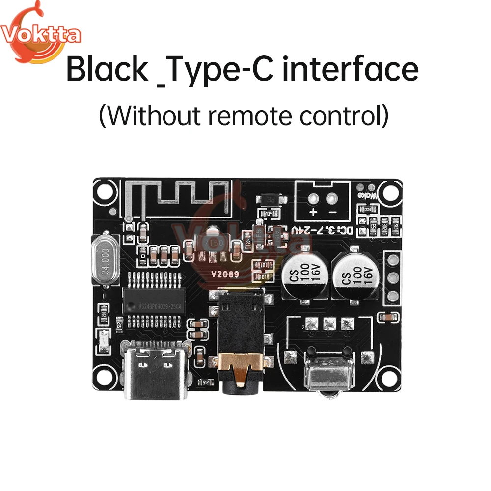 DC 3.7-24V Bluetooth Audio Receiver board Bluetooth 5.0 MP3 Lossless Decoder Board Remote Control Stereo Audio Music Module