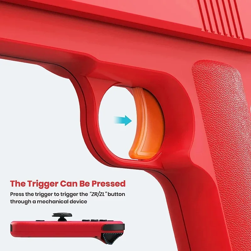 New For NS Switch Small Handle Shooting Game Gun Stock Grip Switch OLED Left and Right Controller Gun Stock Handle 2 Packs