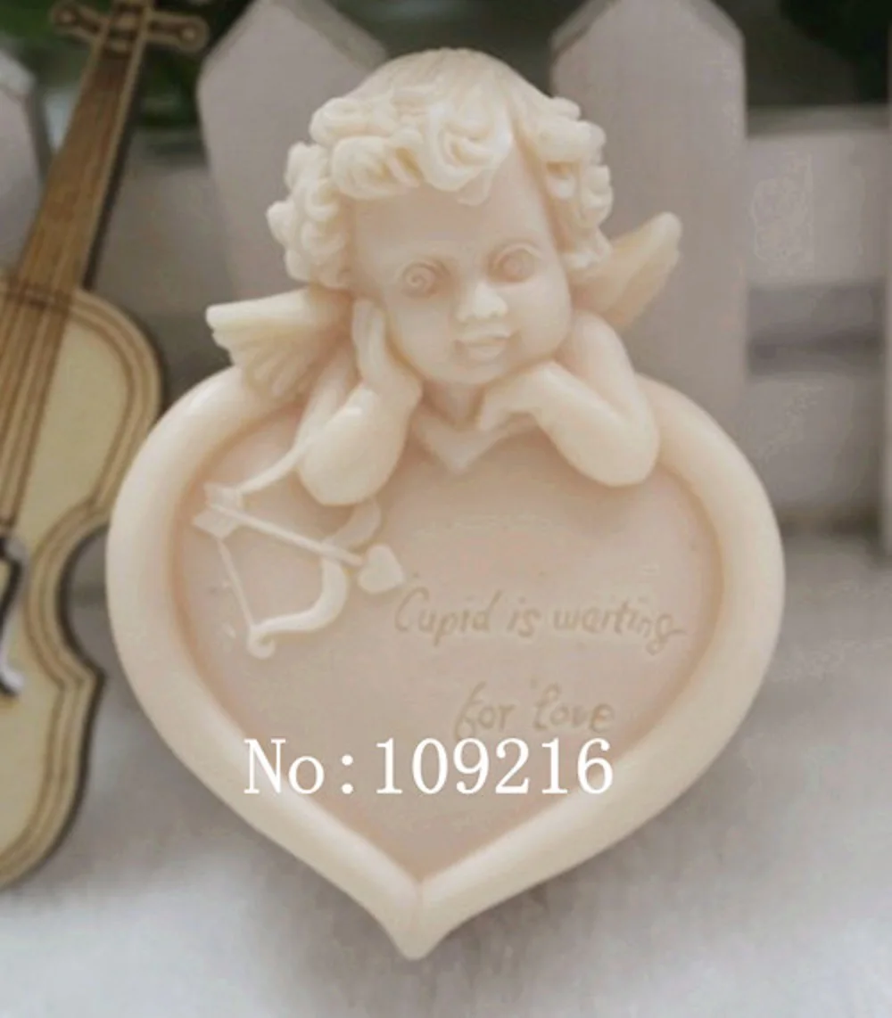 

1 шт., силиконовая форма для мыла ручной работы Love Angel (zx67), форма для рукоделия