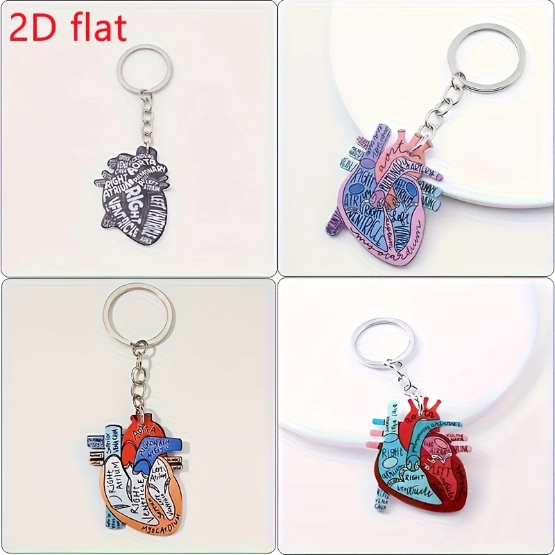 2027 Heart-Shaped Keychain, Acrylic Key Ring, Wallet and Backpack Pendant, Gift for Medical Students, Doctors, and Nurses, Fan Gear for Game Day, Football Gift, Suitable for All Fans