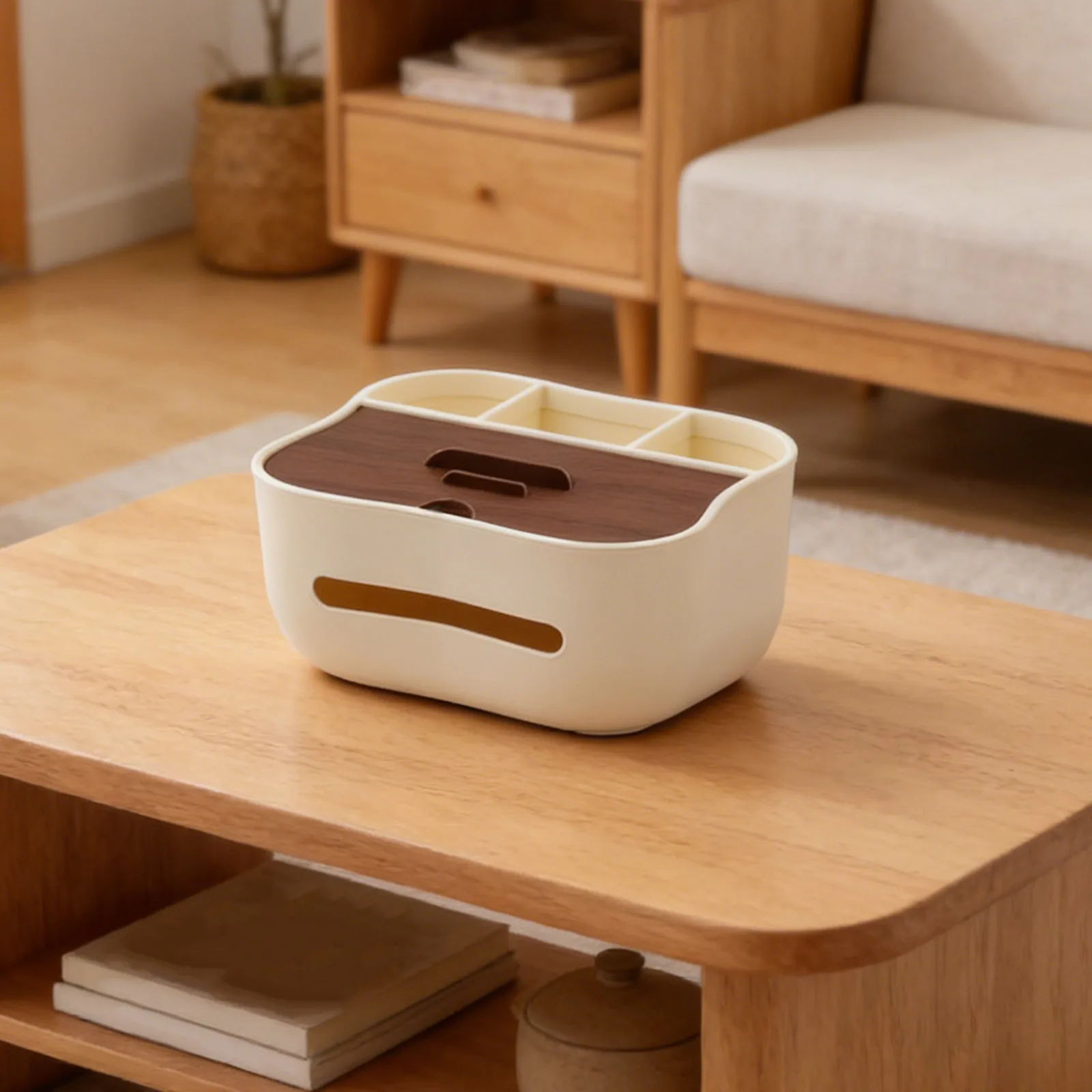 Home D cor Napkin Organizer Compact Size Easy To Clean Modern Aesthetic Robust Materials Office Organizer 13*17*21cm