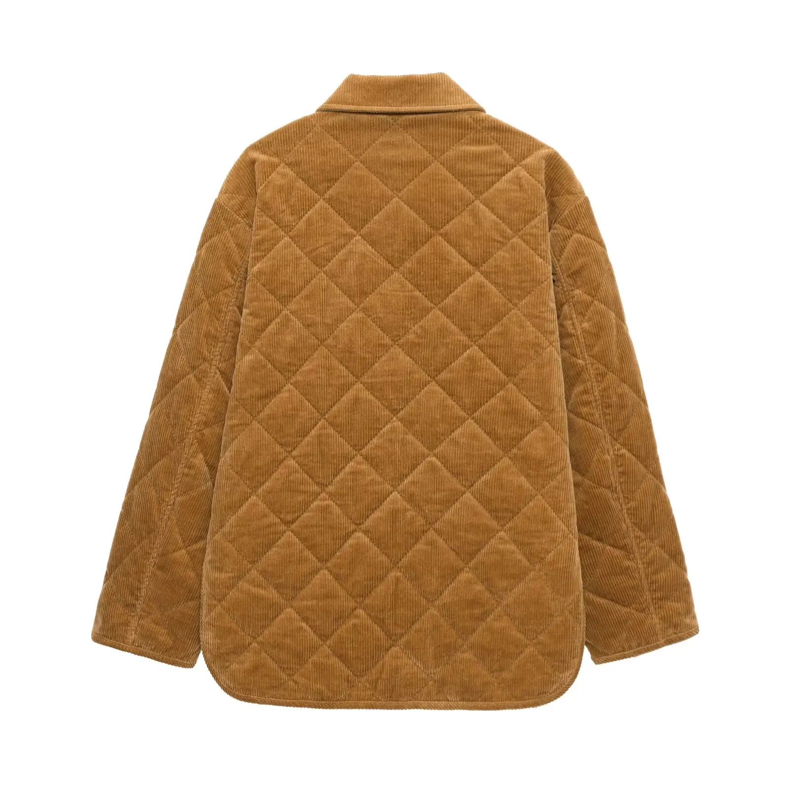 Bsay veludo manga longa 2025 outono novo produto moda coreana solto retro diamante grade design jaqueta casaco feminino