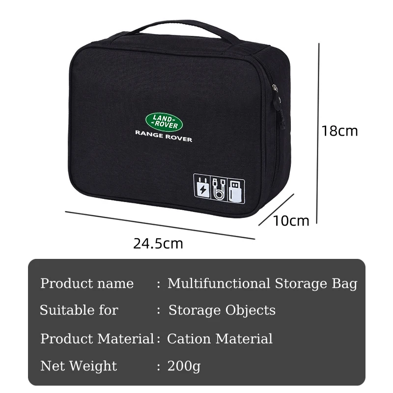 Car Storage Bag Waterproof Digital Protective Organiser Case For Land Rover Range Rover Evoque Velar Defender Discovery Freeland