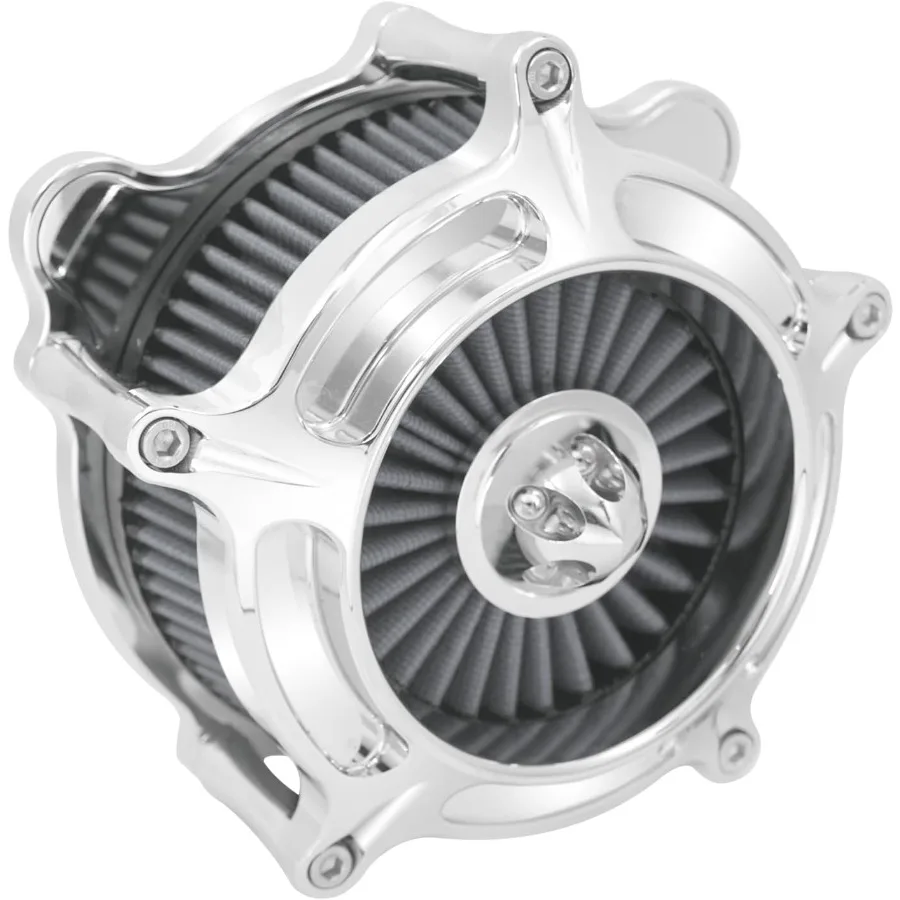 

Фильтр воздухоочистителя, алюминиевый хромированный корпус, серый элемент B для Harley Touring Road King Street Glide Softail Sportster Dyna 0007