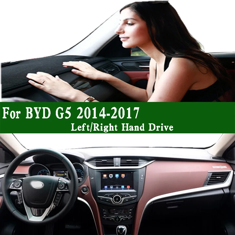 

For BYD G5 2014 2015 2016 2017 Dashmat Dashboard Cover Instrument Panel Sunscreen Protective Pad Dash Mat Anti-Dirt