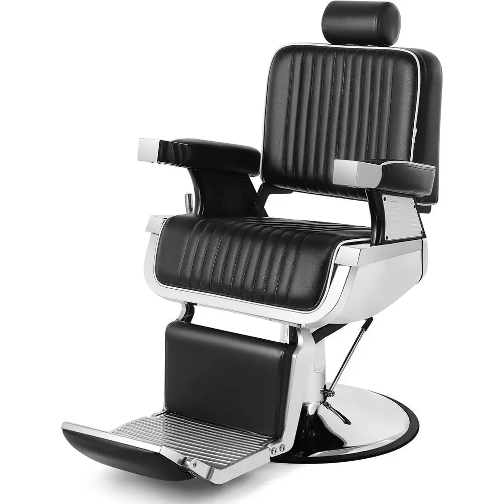 

Barber Chair Reclining Hydraulic Barber Chairs Heavy Duty Styling Chairs or Sn Chair Tattoo Chair Beauty Equipment (Black)