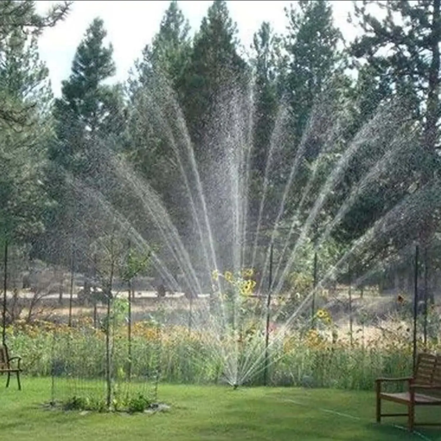 Garden Sprinkler, 360 Degree Garden Automatic Rotating, Multi- Sprinkler Garden Sprinkler Large Area, Gardening Watering System