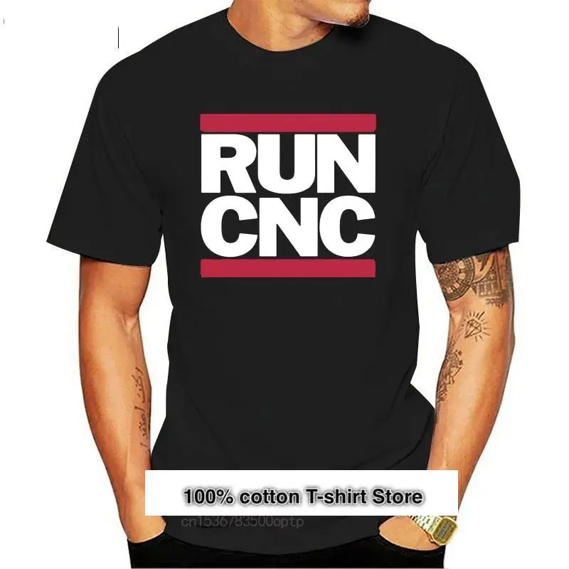 Camiseta negra CNC para hombre, camisa de CNC, código de mecanizado