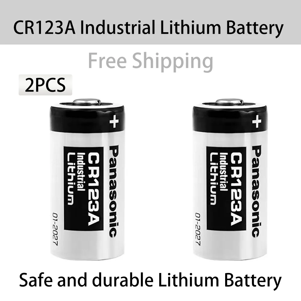 

2PCS The New CR123A Industrial Lithium Battery 3V CR 17345 Do not recharge