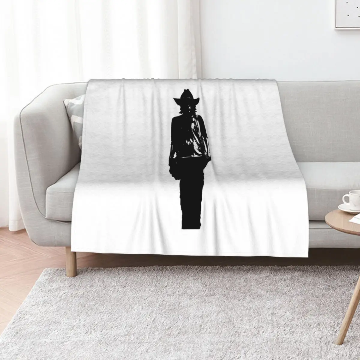 

Carl silhouette Throw Blanket funny gift christmas decoration Beautifuls decorative Blankets