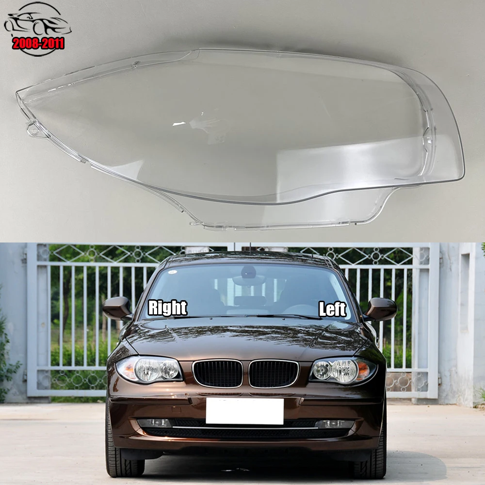 

For BMW 1 Series E82 E87 2008 2009 2010 2011 Headlights Shade Transparent Mask Cover Lens Lampshdade Headlamp Shell Plexiglass