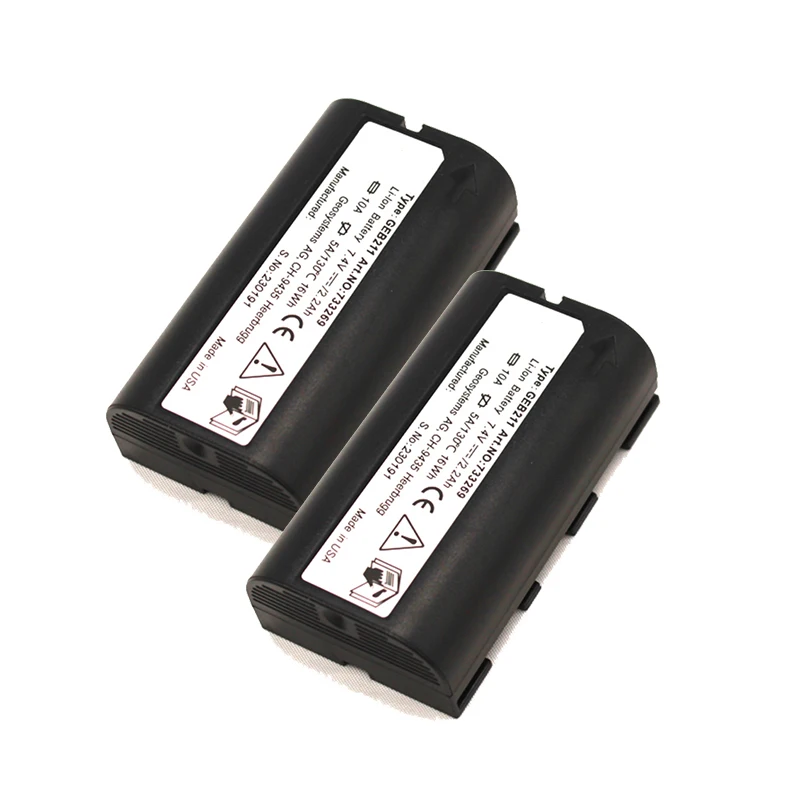 

Литий-ионный аккумулятор 2 GEB211 7.4V 2200mAh для тахеометров Leica ATX1200/1230/900 (безопасный, стабильный, высокое качество)