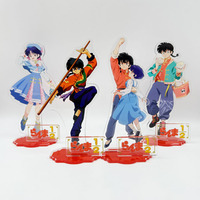 15cm Japan Anime Ranma Nibun no Ichi Figures Ranma Tendou Akane Cosplay Acrylic Stand Model Plate Desk Decor Standing Sign Prop