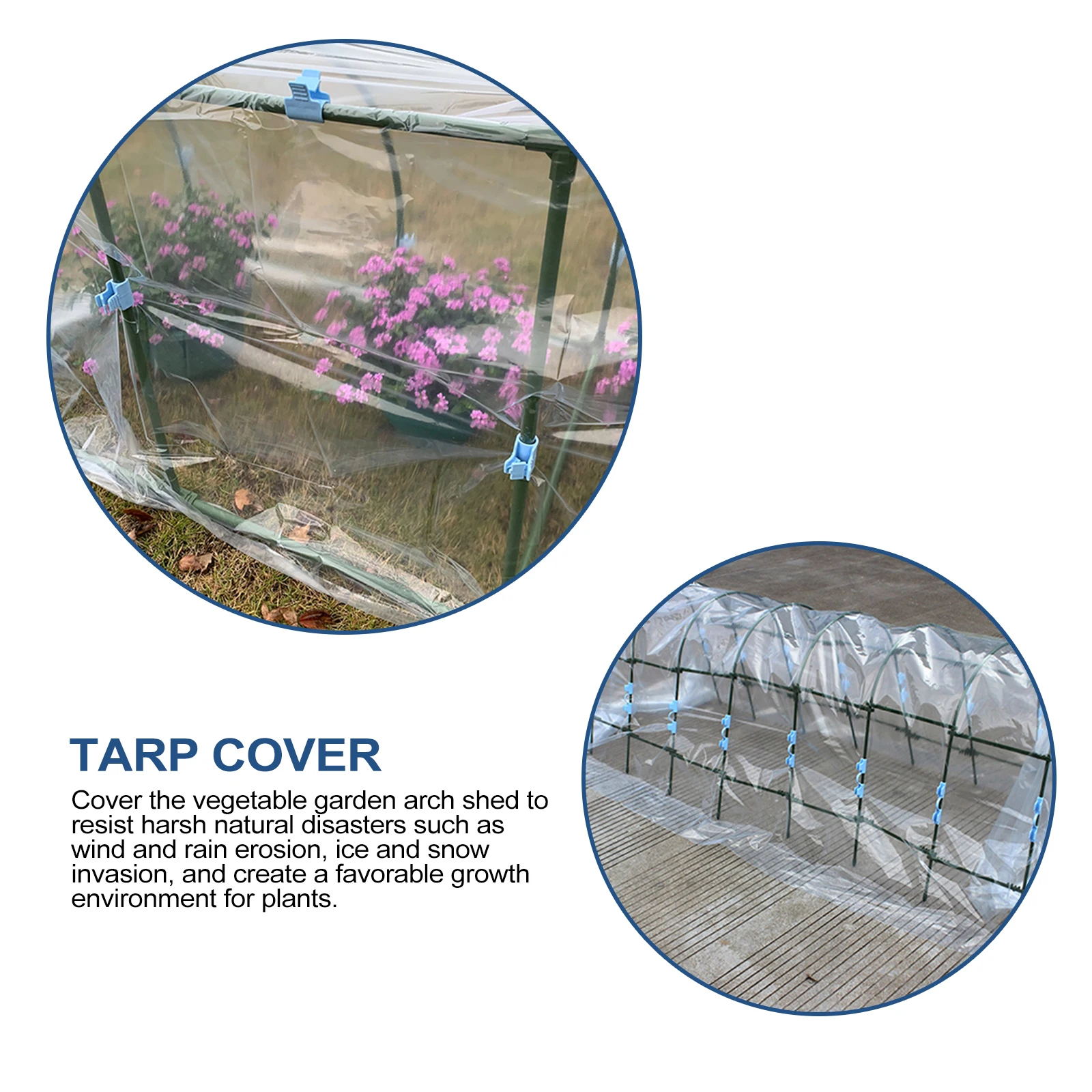 

Clear Waterproof Pe Plant Protective Coveruv Resistant Strong Durable Garden Greenhouse Film Rain Cover