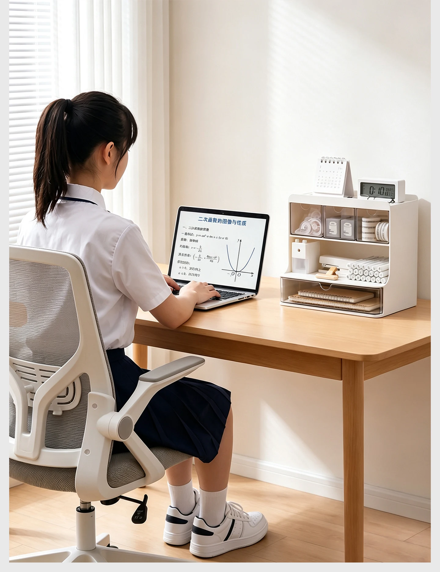 Desktop Drawer-Style Multi-Layer Plastic Organizer for Office & Student Desks — detail 10