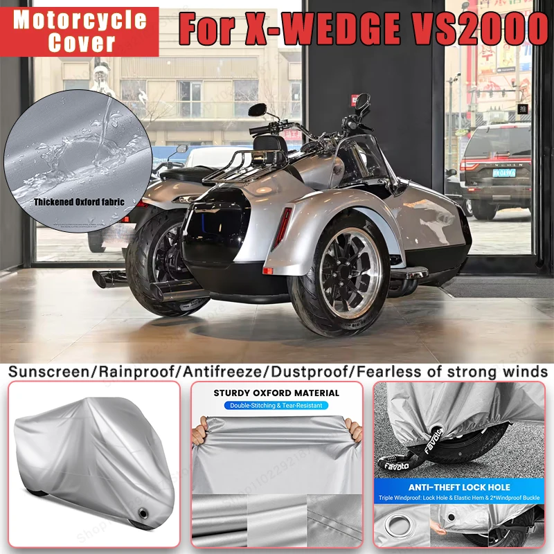 

For X-WEDGE VS2000 No Ear Motorcycle Cover - Outdoor Full Body Protection, Waterproof Dustproof Heat-Resistant Moto Accessories