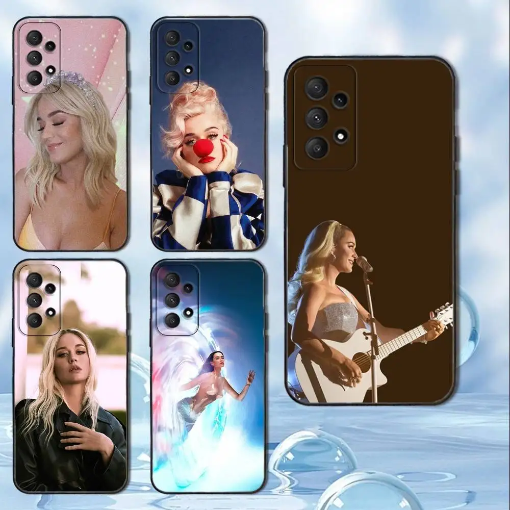

Katy P-Perry Singer Phone Case For Samsung Galaxy A13,A21s,A22,A31,A32,A52,A53,A71,A80, Soft Black Cover