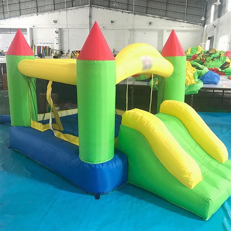 Summer Sale Perfect Kids' Inflatable Water Play Castle with Arch Slide PVC Material Easy Setup for Outdoor Use