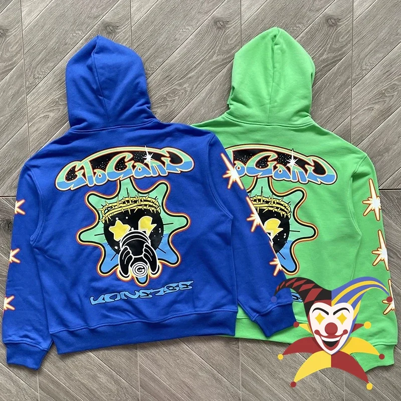 

Blue Green Glo Gang Renegades Hoodie Men Women 1:1 Best Quality Vintage Oversized Hooded