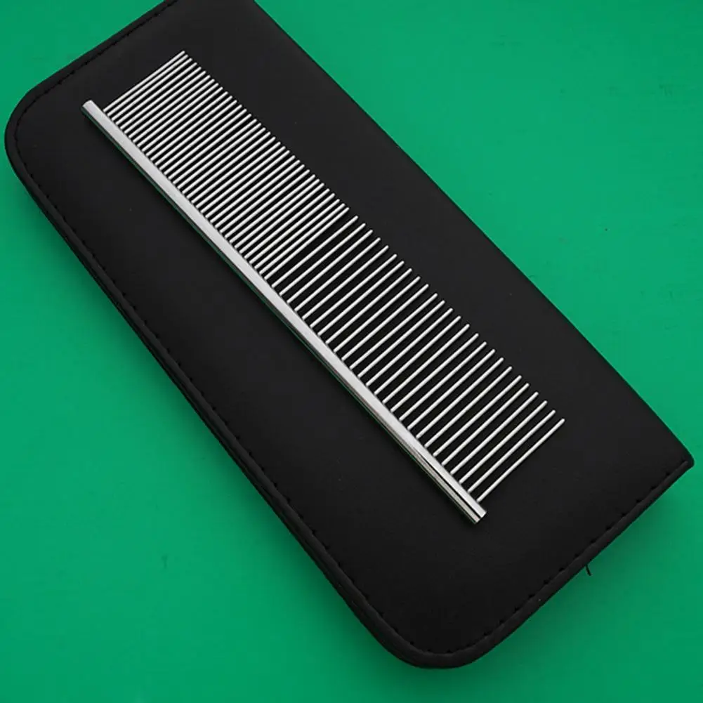 Pet Comb  Practical Dog Cat Hair Straight Row Comb  Stainless Steel Cat Hair Brush