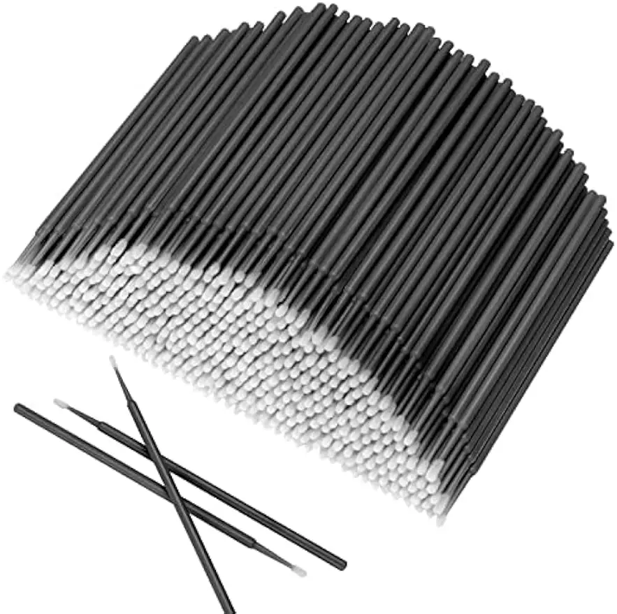 500pcs Disposable Micro Eyelash Brush Heads, Expanded Personal Eyelash Brush Heads, Multi-purpose Micro Brush Heads