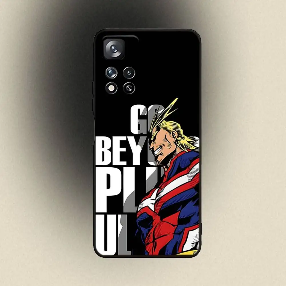 私のヒーロー A-Academia オールマイト電話ケース サムスンギャラクシー A 91、80、73、72、53、52、51、22、5G、プラス、J、ノート用 ソフトブラックカバー