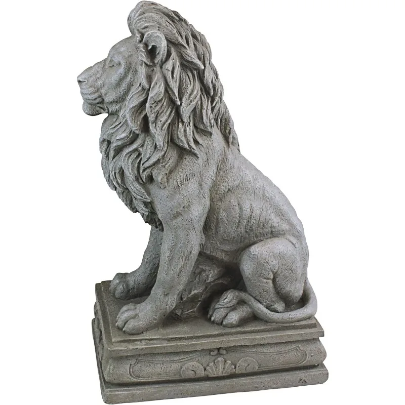 Fouquet Royal Sentinel Lion Statue: Set di due