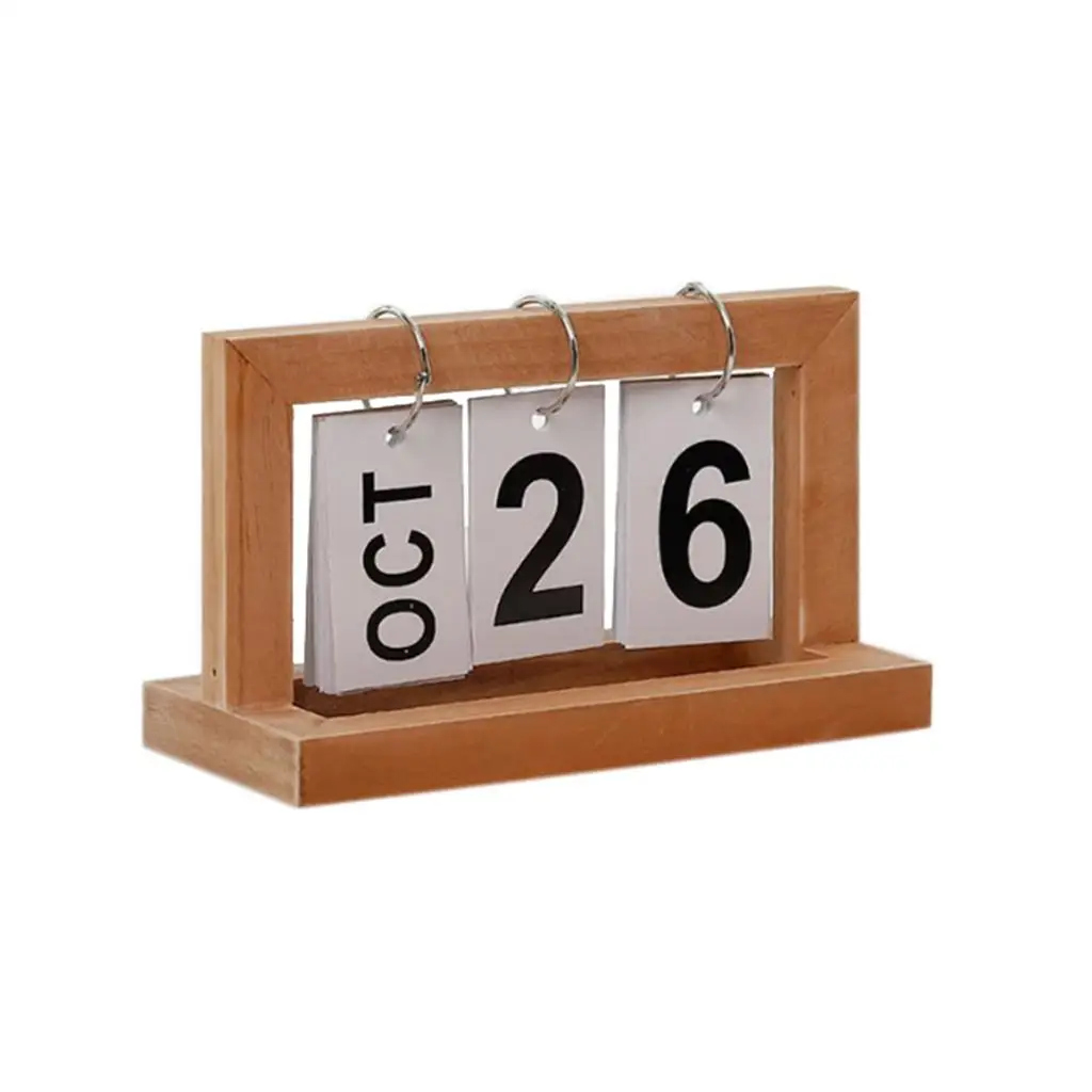 Desk Blocks Calendar - Perpetual Date Display Home Office DecoratioN