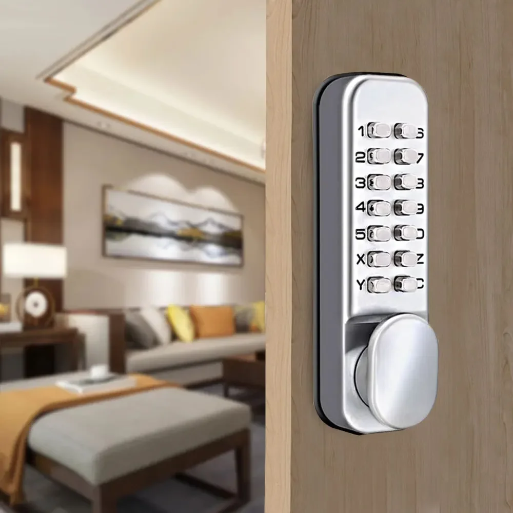 Mechanical Keyless Password Door Lock For Outdoor Home Apartment Wooden Metal Door Use Waterproof