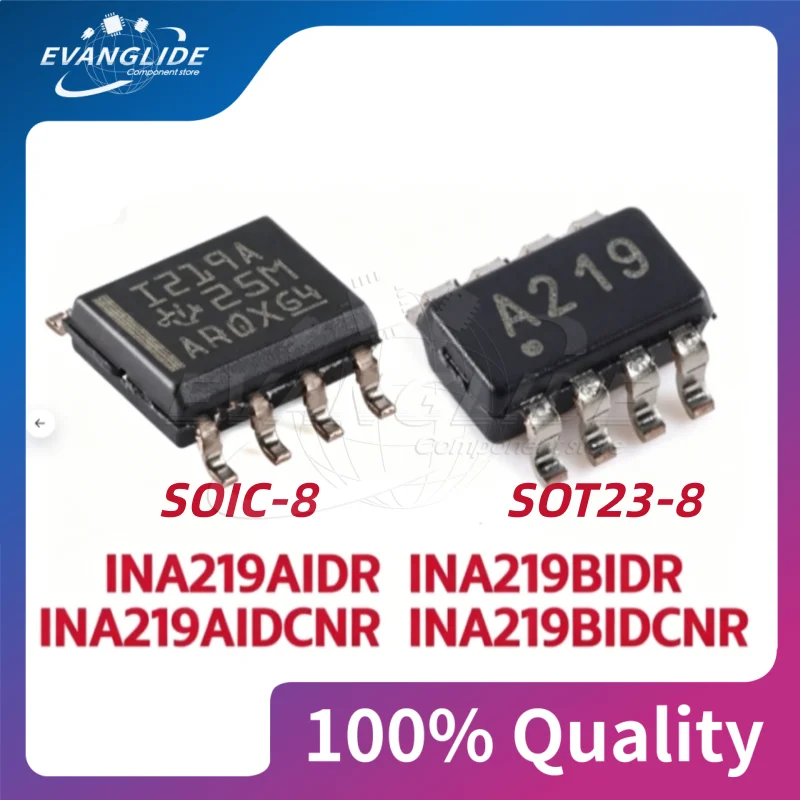 10 PCS/LOT INA219AIDCNR A219 SOT-23-8/SOIC-8 Inductive amplifierChip  INA219AIDCNR INA219AIDR 219BIDR 219BIDCNR
