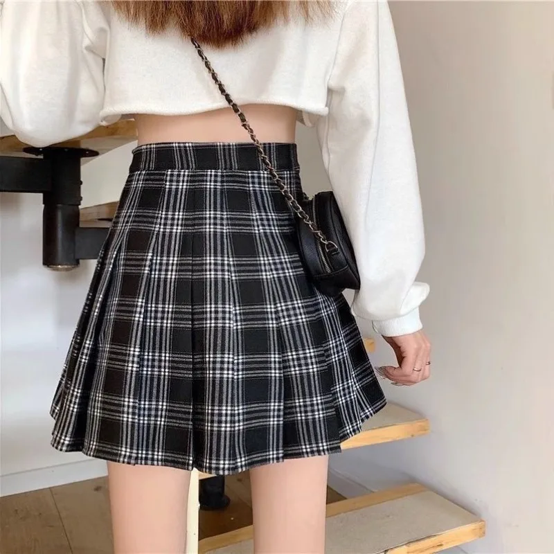 Women's Korean Autumn Winter Graceful Black Overcoat Sweater Pleated Skirts 1 or Three Piece Set Lady Long Jacket Skirt Outfits view 6