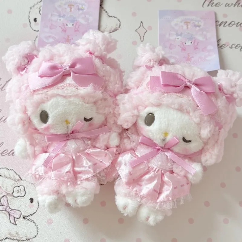 New Dreamy Ballet My Sweet Piano Anniversary Plush Keychain cute Anime Kuromi  Melody Wish Me Mell toy Small Pendant Accessories