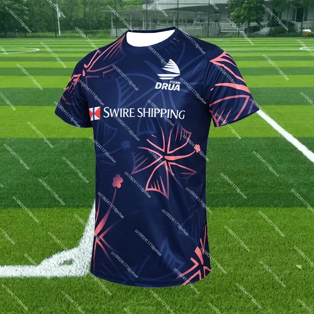 Fiji 24-25 Rugby Jersey Fiji Rugby Jersey Flying Fiji Rugby Shirt Spare 3D Printed Breathable Quick Dry Casual Comfort 2024