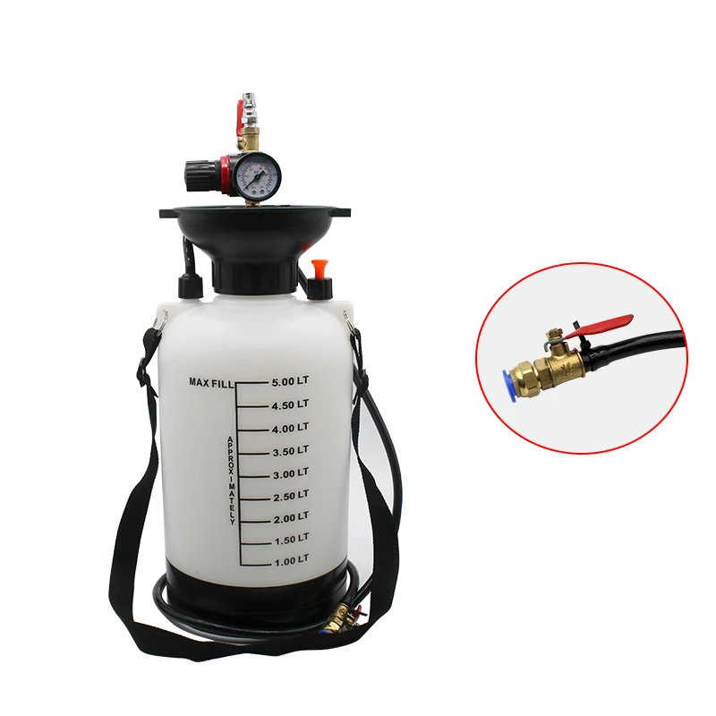 5L Pneumatic Automatic Transmission Automatic Transmission Refueling Machine Car Brake Fluid Reservoir Oil Change Syringe Tool