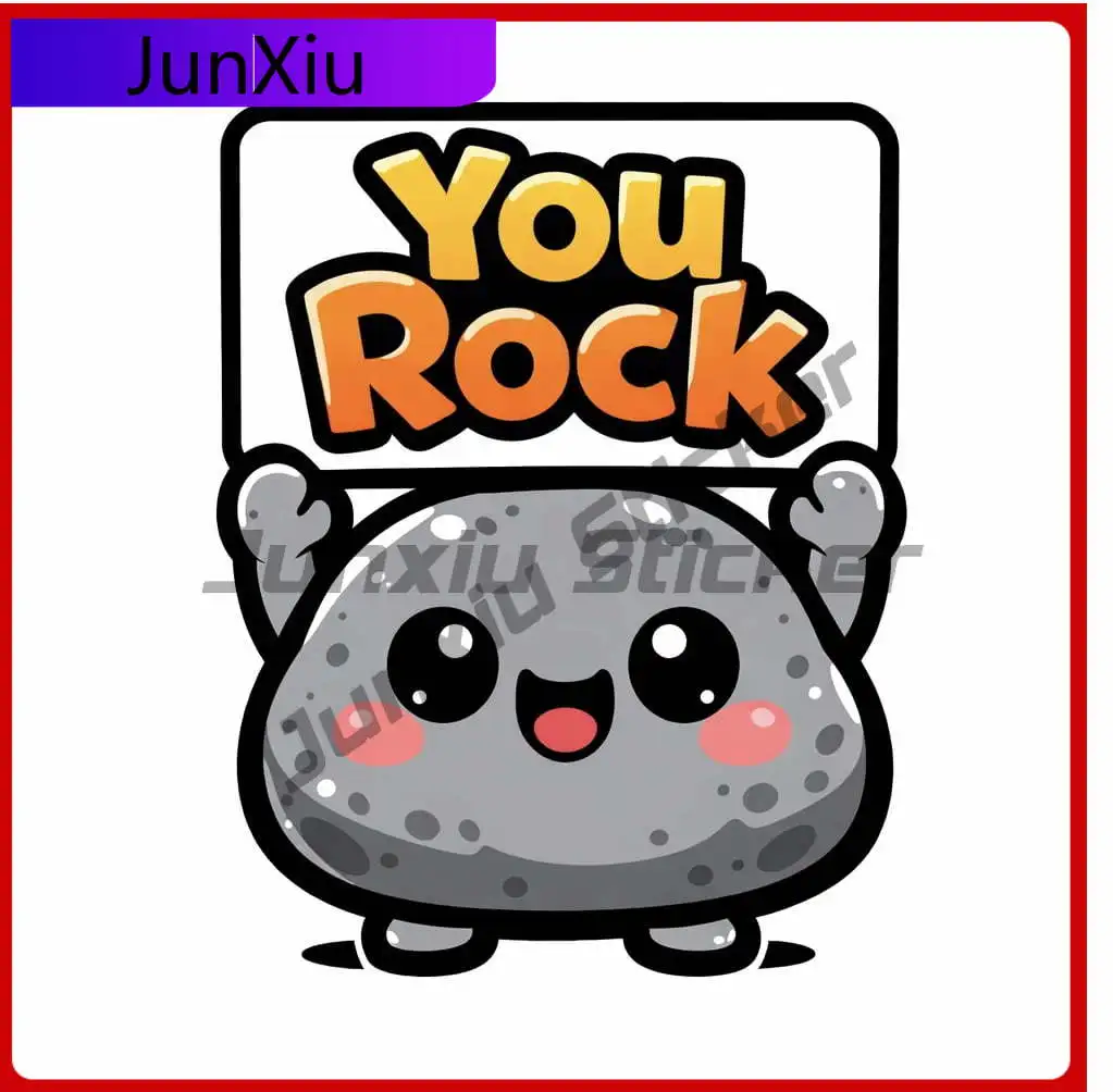 

Kawaii Pet Rock You Retro Car Laptop Window Bumper Waterproof Vinyl Decal Gift Cute Funny Aesthetic Vintage Unique Trendy