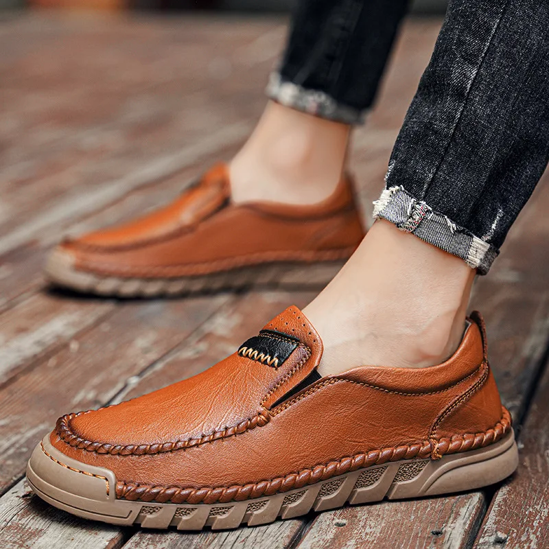 

Plus Size Men's Casual Leather Shoes Men's Cowhide Breathable Business Banquet Shoes Men's Shoes