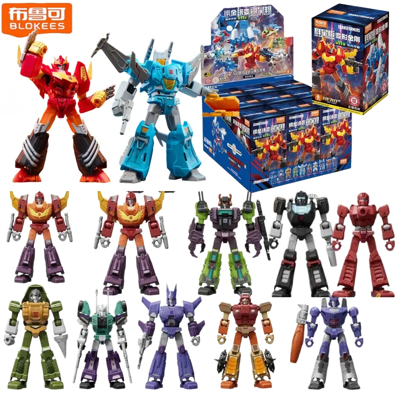 Blokees Transformers Galaxy 11 Rodimus Prime Ultra Magnus Drift Brainstorm Figurine Articulée à Assembler Décoration de Bureau Objet de Collection Cadeau