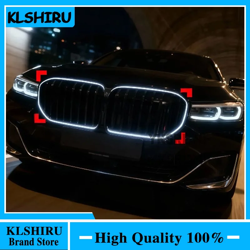 Für BMW 7er Serie G11 G12 2019-2022 730i 740i 750i 760i Hochwertiger ABS-Kühlergrill mit LED-Beleuchtung, Frontstoßstange, Racing-Grills, Karosserie-Kit