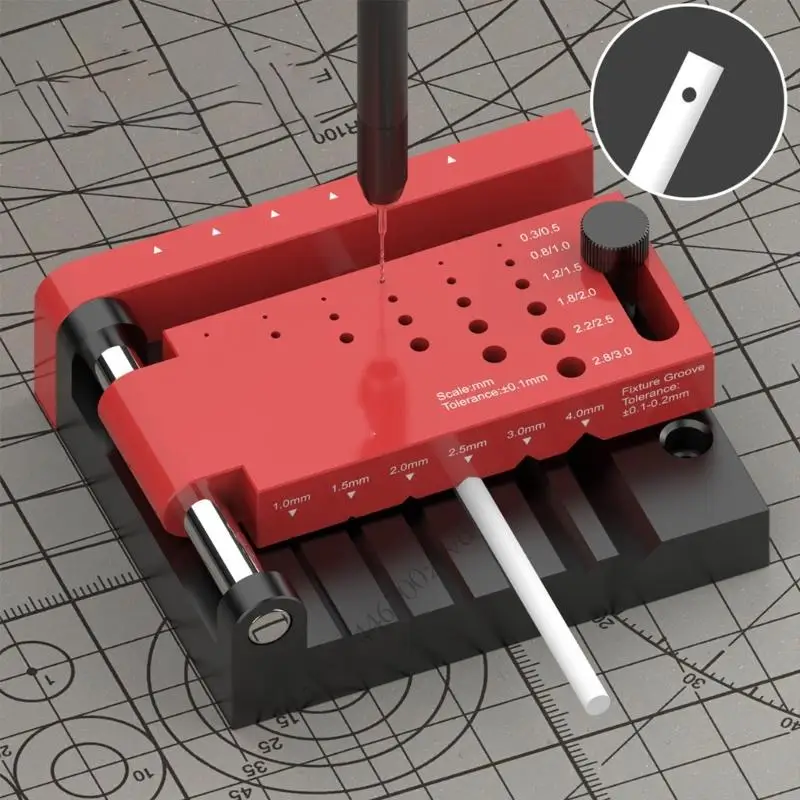 คู่มือการขุดเจาะโลหะที่ถูกต้องตำแหน่งตำแหน่งตำแหน่งหลุมเจาะสำหรับงานไม้และโครงการ DIY ด้วยการวางตำแหน่งที่เหมาะสม P9YB