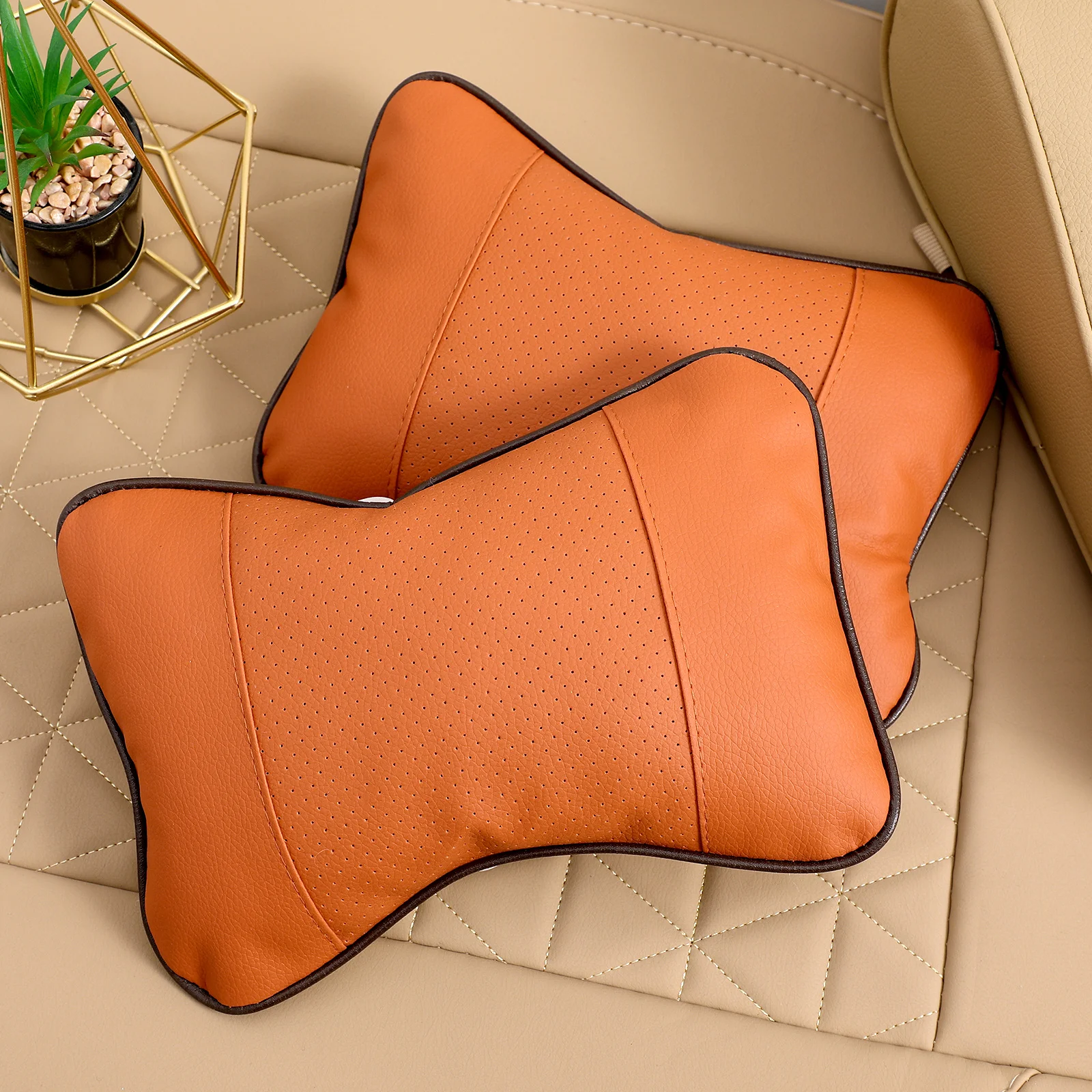 

2Pcs Neck Pillow Car Headrest Support Universal Fit for Four Seasons Comfortable Driving Travel Rest Cushion Auto Neck Protector