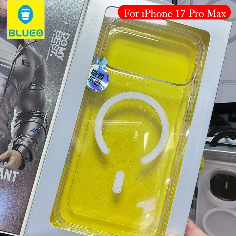 

Магнитный чехол Blueo для iPhone 17 Pro Max, задняя крышка с беспроводной зарядкой для iPhone 17 Pro