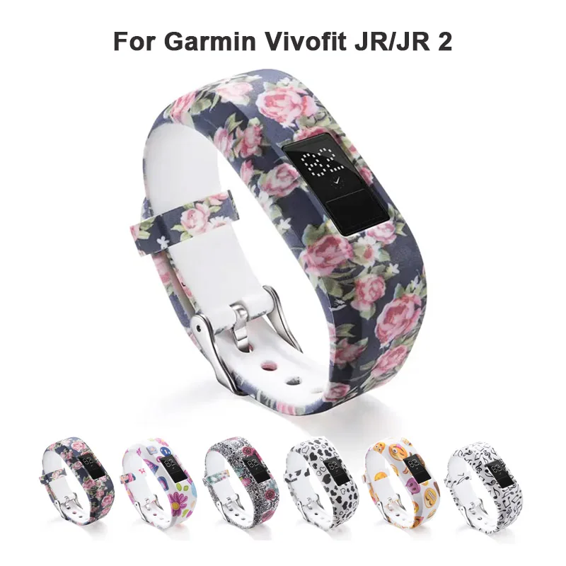 Strap Cover 2-in-1 For Garmin Vivofit JR 2/JR Smart Watch Sport Silicone Wristbands Correa For Vivofit JR 2 Accessories Bracelet