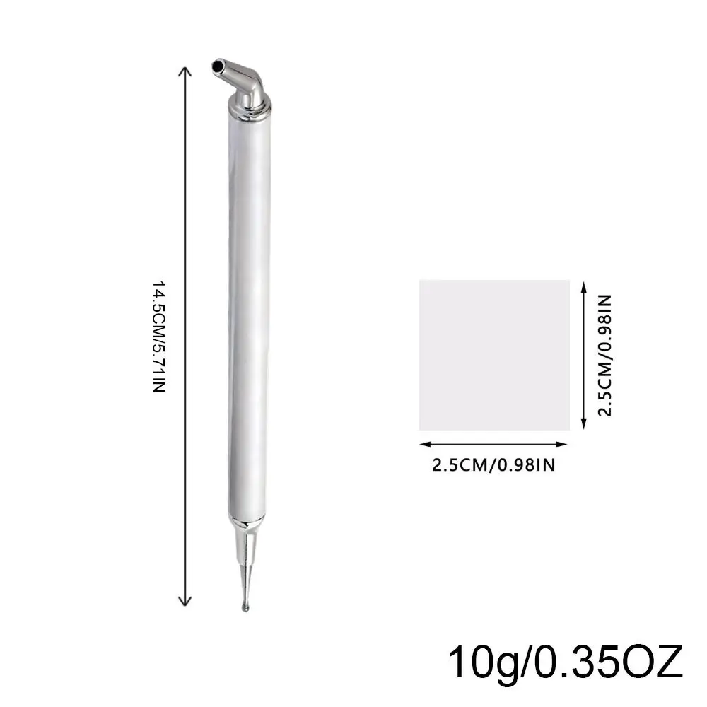 Durable Dual-Ended Nail Dotting Pen Adhesive DIY Rhinestone Pen Jewelry Rhinestone Pick-Up Tool for Dot Drawing Home Salon