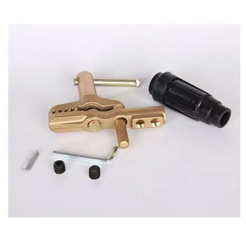 [HOT!A34R】 Ground Clamp Grounding Wire Clip Heavy Duty Alligator Shaped Ground Clamp